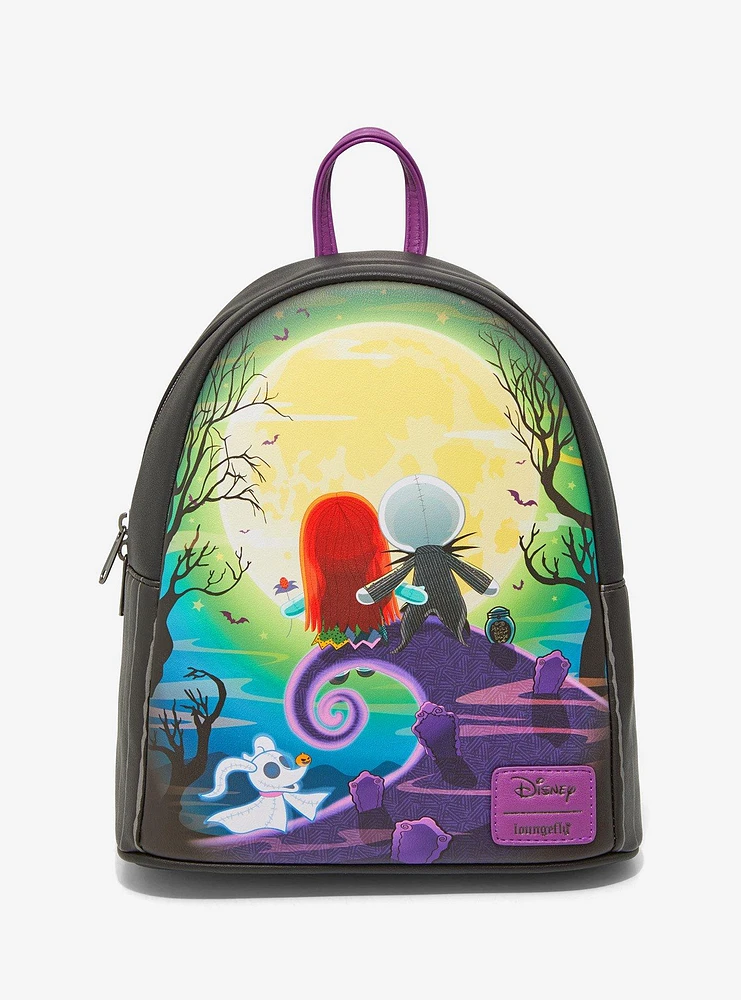 Loungefly The Nightmare Before Christmas Jack & Sally Doll Mini Backpack