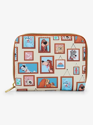 Loungefly Disney Dogs Gallery Mini Zipper Wallet