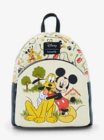 Loungefly Disney Mickey Mouse & Pluto Mini Backpack