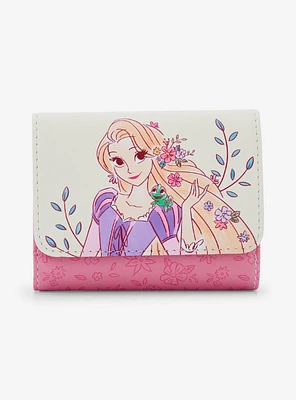 Loungefly Disney Tangled Rapunzel Flowers Mini Flap Wallet