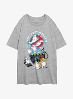 Ghostbusters Mini Puft Mayhem Girls Oversized T-Shirt