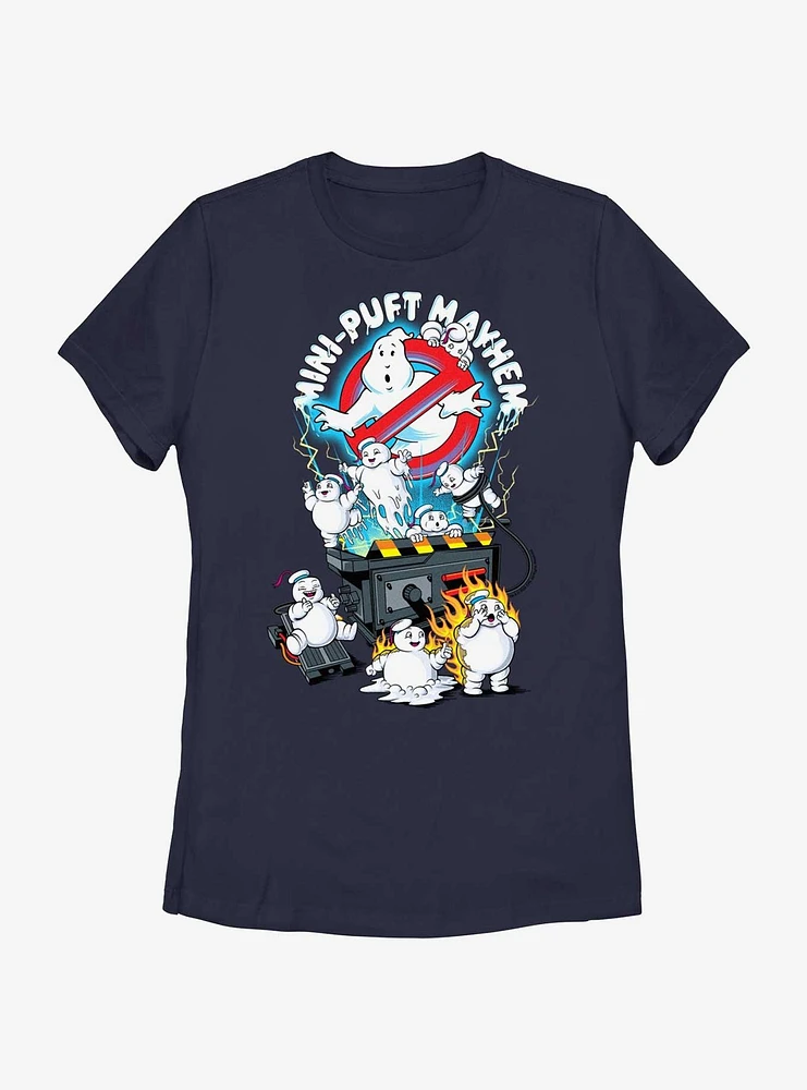 Ghostbusters Mini Puft Mayhem Womens T-Shirt