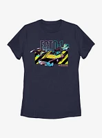 Ghostbusters Ecto-1 Warning Womens T-Shirt