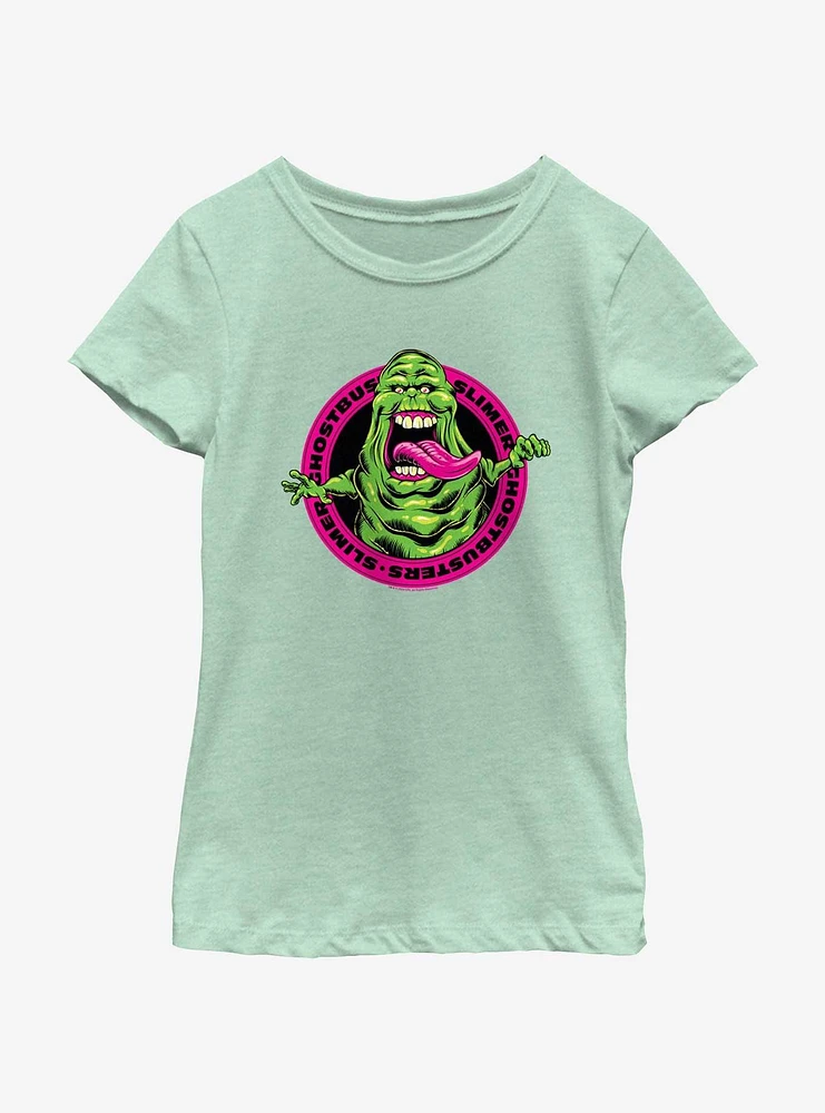 Ghostbusters Slobbering Slimer Youth Girls T-Shirt