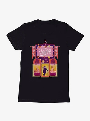 Wonka Chocolate Shop Womens T-Shirt