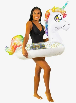 Glitter Unicorn 40" Beach and Pool Tube