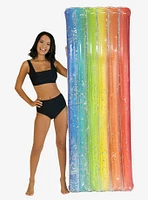 Rainbow Collection Deluxe Glitter Pool Raft 74" Rainbow Haze