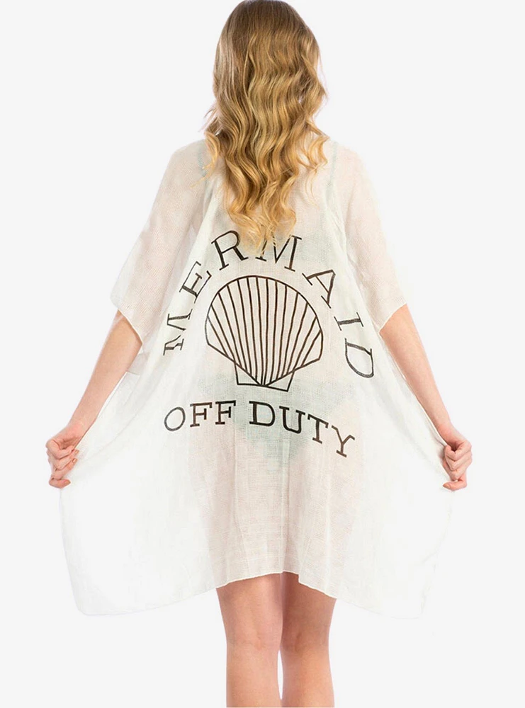 Mermaid Off Duty Kimono Swim Cover-Up