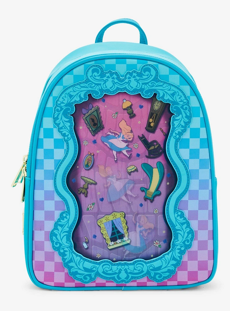 Loungefly Disney Alice in Wonderland Rabbit Hole Lenticular Mini Backpack — BoxLunch Exclusive