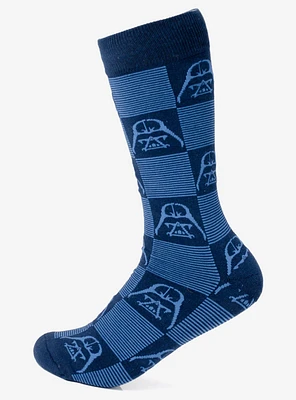 Star Wars Darth Vader Navy Check Men's Socks