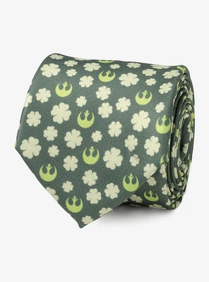 Star Wars Rebel Shamrock Lucky Rebels Green Men's Tie