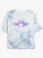 Furby Tribal Pink Girls Tye-Dye Crop T-Shirt