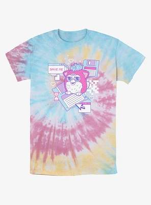 Furby Retro Computer Friend Tye-Dye T-Shirt