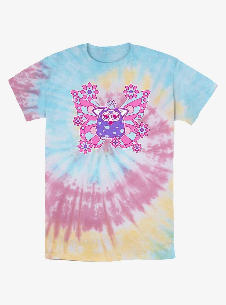 Furby Cute Purple Butterfly Tye-Dye T-Shirt