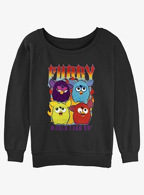 Furby World Tour '98 Girls Slouchy Sweatshirt