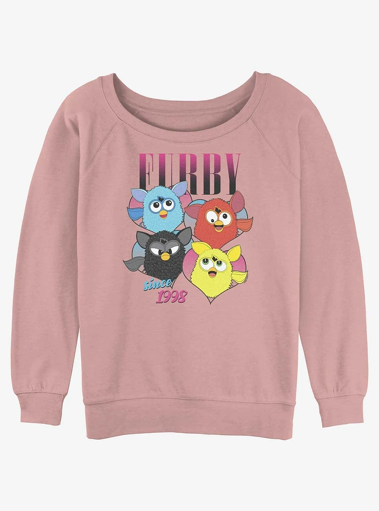 Furby Since 1998 Girls Slouchy Sweatshirt