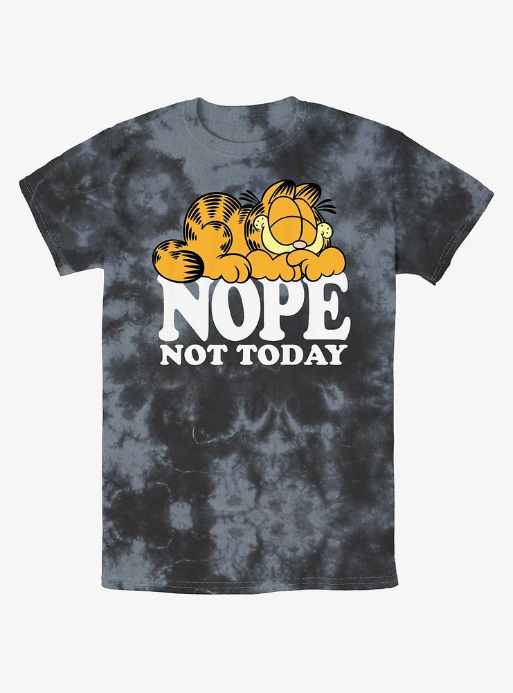 Garfield Nope Not Today Tie-Dye T-Shirt