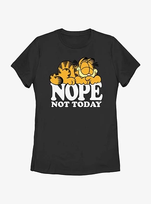 Garfield Nope Not Today Womens T-Shirt