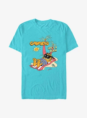 Garfield Cat On The Beach T-Shirt