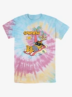 Garfield Cat On The Beach Tie-Dye T-Shirt