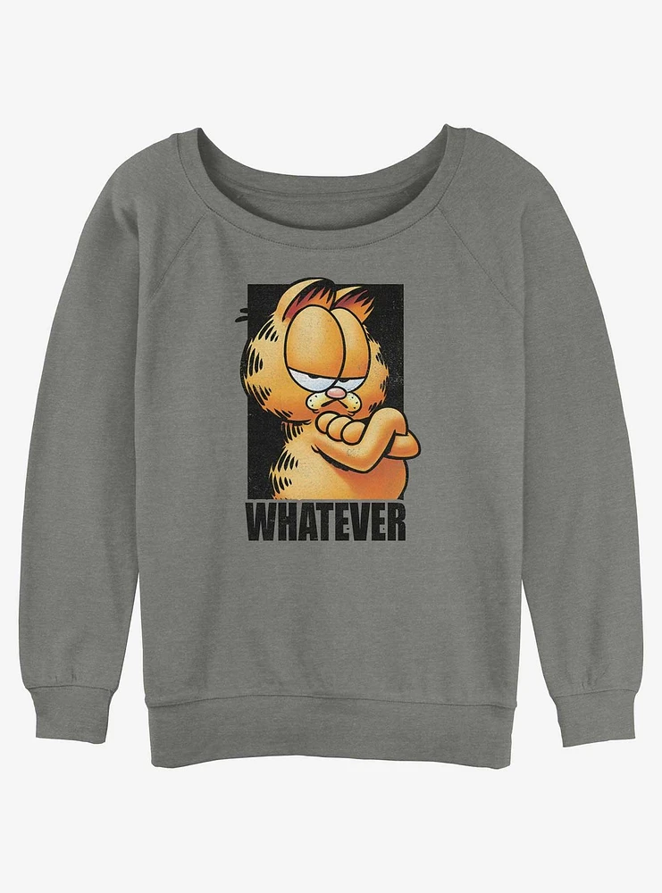 Garfield Whatever Womens Slouchy Sweatshirt