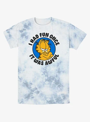 Garfield I Had Fun Once It Was Awful Tie-Dye T-Shirt