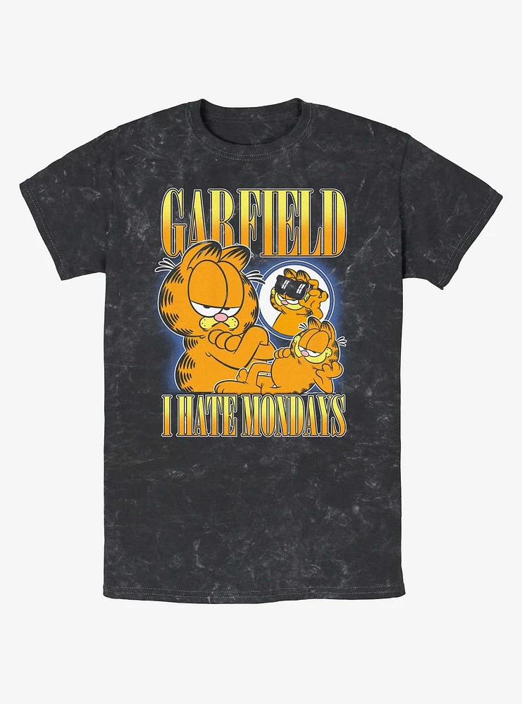 Garfield I Hate Mondays Mineral Wash T-Shirt