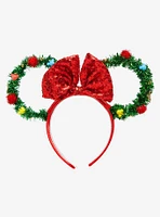 Disney Minnie Mouse Wreath Light-Up Ears Headband - BoxLunch Exclusive