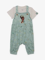 Disney the Princess and Frog Tiana Floral Infant T-Shirt & Overall Set - BoxLunch Exclusive