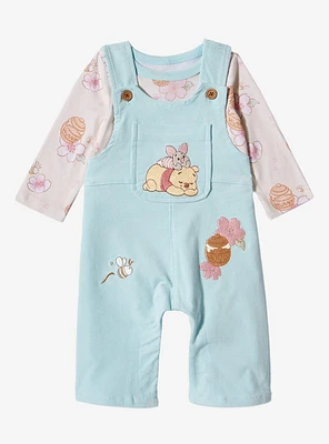 Disney Winnie the Pooh Cherry Blossom & Honey Infant One-Piece and Overall Set - BoxLunch Exclusive