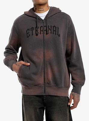 Eternal Spine Burn Wash Hoodie