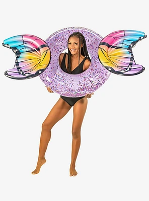 Glitter Butterfly 40" Beach and Pool Tube