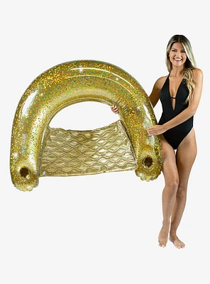 Jumbo Glitter Sun Chair with Gold Glitter