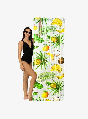 Resort Collection Deluxe Pool Raft with Tropical Print