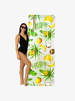 Resort Collection Deluxe Pool Raft with Tropical Print