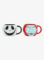 Disney The Nightmare Before Christmas Jack & Sally Figural Mug Set