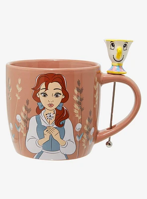 Disney Beauty and the Beast Belle & Chip Mug and Stirrer