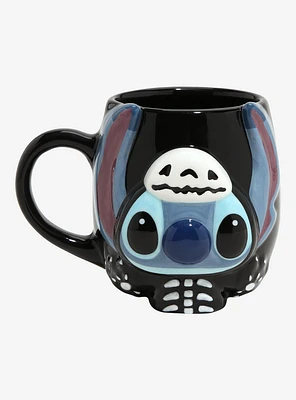 Disney Lilo & Stitch Skeleton Costume Stitch Figural Mug