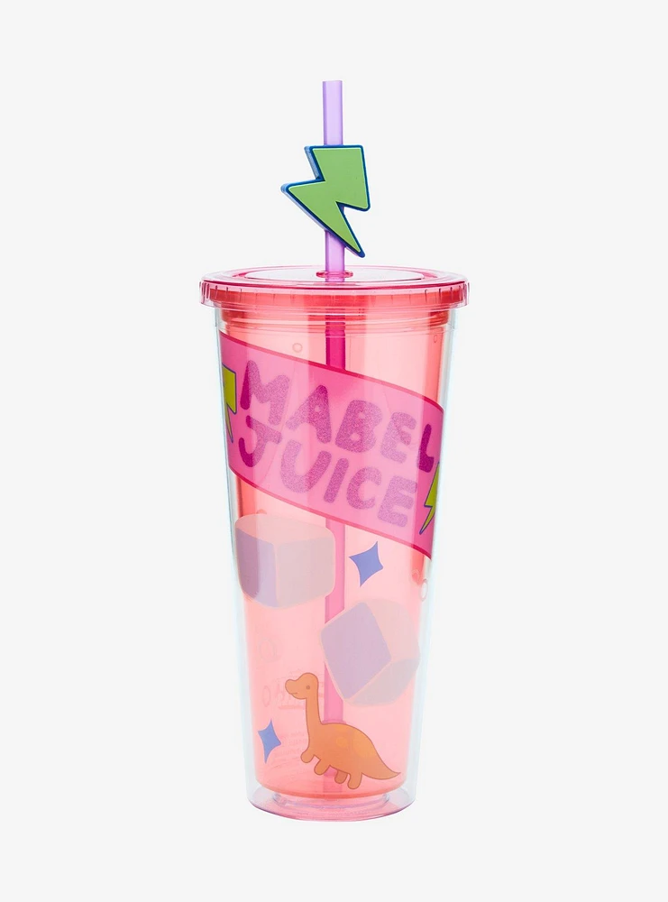 Gravity Falls Mabel Juice Carnival Cup with Straw Charm