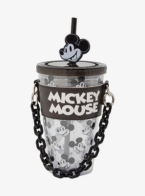 Disney Mickey Mouse Black and White Carnival Cup with Holder — BoxLunch Exclusive