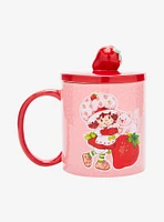 Strawberry Shortcake Strawberry & Custard Glass Cup with Straw - BoxLunch Exclusive