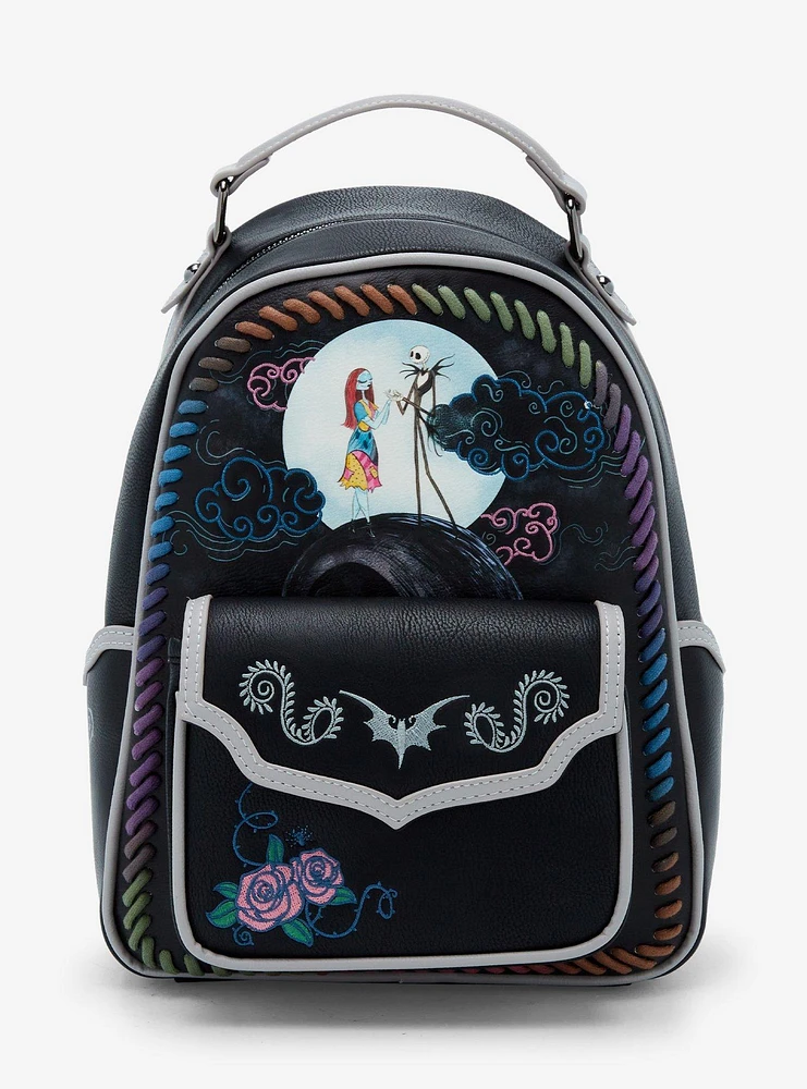 Our Universe Disney The Nightmare Before Christmas Jack & Sally Western Patterned Mini Backpack - BoxLunch Exclusive