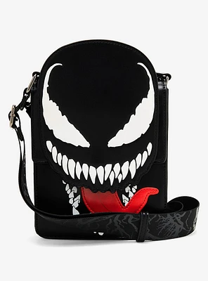 Marvel Venom Figural Venom Face Crossbody Bag - BoxLunch Exclusive