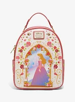 Loungefly Disney Sleeping Beauty Aurora Hinge Portrait Floral Mini Backpack - BoxLunch Exclusive