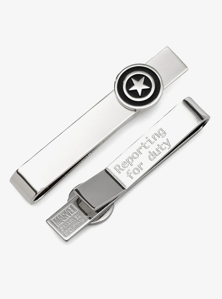 Marvel Captain America Silver Reporting for Duty Tie Bar