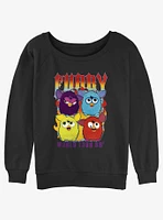 Furby Rock Band Womens Slouchy Sweatshirt