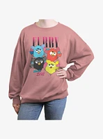 Furby Fur Squad Womens Oversized Sweatshirt