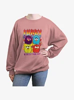 Furby Rock Band Womens Oversized Sweatshirt