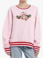 Strawberry Shortcake Varsity Girls Oversized Sweatshirt