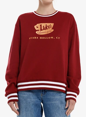 Gilmore Girls Luke's Diner Varsity Oversized Sweatshirt